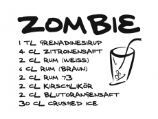 Wandtattoo Zombie Motivansicht