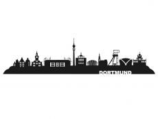 Wandtattoo Skyline Dortmund Motivansicht