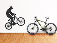 Wandtattoo Mountainbike Freerider