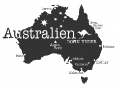Wandtattoo Australien Motivansicht