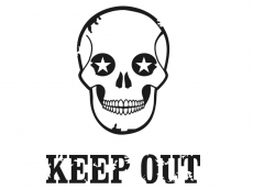 Wandtattoo Keep out Motivansicht