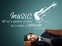 Wandtattoo Music is not a question of...