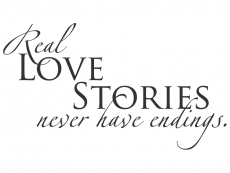 Wandtattoo Real Love Stories... Motivansicht