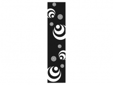 Wandtattoo Wandbanner Retro Circles Motivansicht