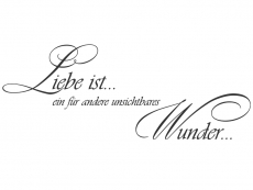 Wandtattoo Liebe ist ein Wunder Motivansicht