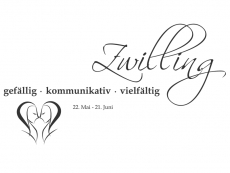 Wandtattoo Sternzeichen Zwilling Motivansicht