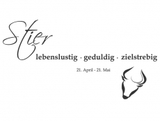 Wandtattoo Sternzeichen Stier Motivansicht