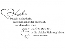 Wandtattoo Liebe besteht nicht... Motivansicht