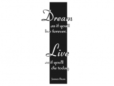 Wandtattoo Wandbanner Dream... Motivansicht