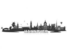 Wandtattoo Skyline Hannover Motivansicht