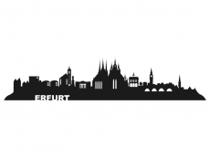 Wandtattoo Skyline Erfurt Motivansicht