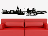 Wandtattoo Skyline Mainz