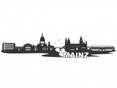 Wandtattoo Skyline Mainz Motivansicht