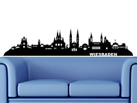Wandtattoo Skyline Wiesbaden