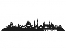 Wandtattoo Skyline Wiesbaden Motivansicht