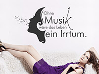 Wandtattoo Ohne Musik wäre das Leben...