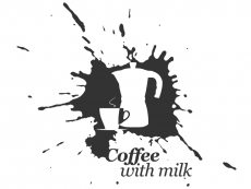 Wandtattoo Coffee with milk Motivansicht