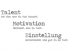 Wandtattoo Talent Motivansicht