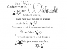 Wandtattoo Geheimnis der Weihnacht Motivansicht