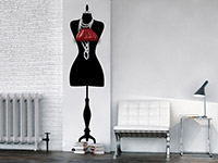 Wandtattoo Garderobe Mannequin