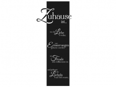 Wandtattoo Wandbanner Zuhause ist... Motivansicht