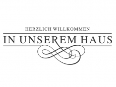 Wandtattoo Herzlich Willkommen in unserem Haus Motivansicht