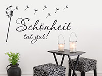 Wandtattoo Schönheit tut gut