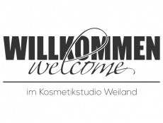 Wandtattoo Kosmetikstudio Willkommen Motivansicht