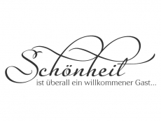 Wandtattoo Schönheit ist überall... Motivansicht