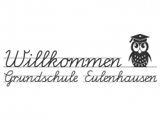 Wandtattoo Witziges Willkommen für Grundschulen Motivansicht