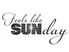 Wandtattoo Feels like sunday Motivansicht