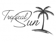 Wandtattoo Schriftzug Tropical Sun Motivansicht