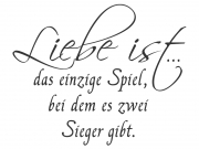 Wandtattoo Liebe ist das einzige... Motivansicht