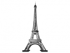 Wandtattoo Eiffelturm Motivansicht