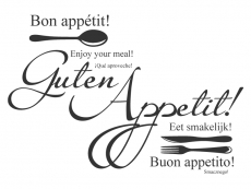 Wandtattoo Bon Appétit Motivansicht