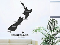 Wandtattoo Neuseeland