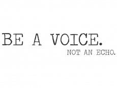 Wandtattoo Be a voice... Motivansicht