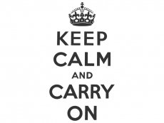 Wandtattoo Keep calm and carry on Motivansicht