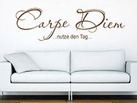 Wandtattoo Carpe diem Nutze den Tag