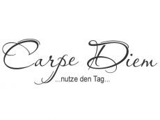 Wandtattoo Carpe diem Nutze den Tag Motivansicht