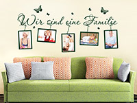 Wandtattoo Fotorahmen Familie