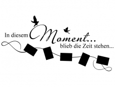 Wandtattoo In diesem Moment Fotorahmen Motivansicht