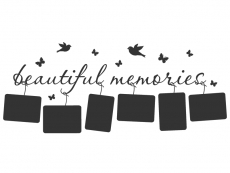 Wandtattoo Beautiful Memories Motivansicht