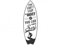 Wandtattoo Cant stop the waves Motivansicht