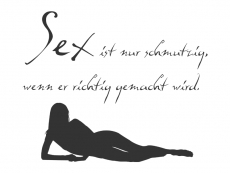 Wandtattoo Sex ist nur schmutzig... Motivansicht