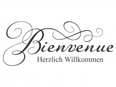 Wandtattoo Bienvenue Herzlich Willkommen Motivansicht