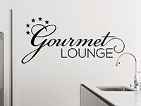 Wandtattoo Gourmet Lounge mit Sternen