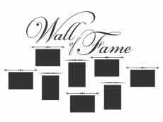Wandtattoo Fotorahmen Wall of Fame Motivansicht