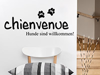 Wandtattoo Hunde sind willkommen