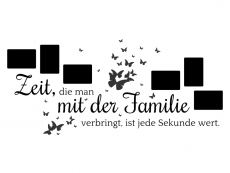 Wandtattoo Fotorahmen Familienzeit Motivansicht